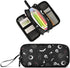 XUWU Skull Cat Moon Goth Large Capacity Pencil Case, 3 Compartments Big Storage Makeup Pouch, Desk Organizer for School