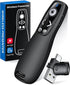 ELISWEEN Presentation Clicker Wireless Presenter Remote for PowerPoint, Powerpoint Clicker with Volume Control
