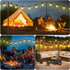 MuliVid 2 Pack 10FT Lighting Hanging Pole for Outside, Waterproof Hardened Metal Outdoor String Light Poles for Patio