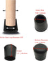 Zdxftc (16, 7/8inch) Black Round Rubber Chair Leg Tip Caps,Furniture Leg Caps,Non-Slip Rubber Chairs Stools & Tables