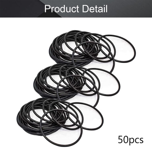 Othmro 50Pcs Nitrile Rubber O-Rings, 1.69in OD, 0.05in Wire Dia, Metric Sealing Washers for Air Connections