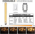 Leools T300 LED Long Bulbs, 12W Dimmable Tubular Bulb, 100 Watt Equivalent, Amber Glass, 2700K Warm White, 4-Pack.