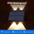 4 Pack) Solar Wall Lights Up and Down Solar Deck Lights Outdoor Waterproof Dusk to Dawn Wall Lights for Deck Outdoor