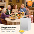 Toolven 4.2Qt Nacho Cheese Dispenser with Pump, Stainless Steel Nacho Cheese Warmer, Hot Fudge Warmer for Cheese