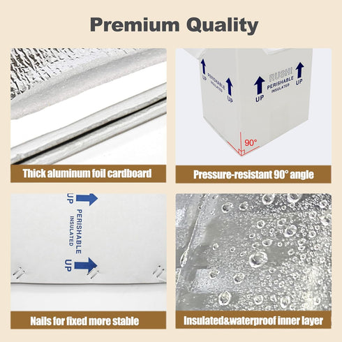 ZINPAKIN 7x6x10 Frozen 8 Pack Packaging Insulated Shipping Boxes for for Food, Perishable Shipping Cooler Styrofoam