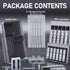Four Candies Metal Mechanical Pencil Set, 3PCS 0.5, 0.7, 0.9MM & 2PCS 2MM Pencils with 420PCS Leads for Drawing (Silver)