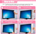 BEIZMHBO 6PCS Set, 4 2 11"x3" Monitor Memo Board Transparent Acrylic Computer Monitor Side Panel Creative Desktop Memo