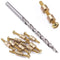 Loveless Fasteners (10 Pack) with Step Drill for DIY Handles & Knife Handle Repair - USA Size (0.250 x 6-32US)