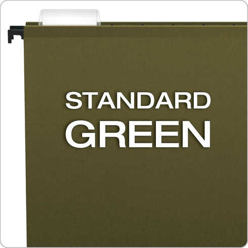 Pendaflex SureHook Reinforced Hanging File Folders, Legal Size, Standard Green, 20/BX (6153 1/5)