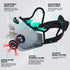 6 (Modern1) BASE CAMP M Plus Dust Mask, Breathable Reusable Face Mask with Activated Carbon Filters for Woodworking