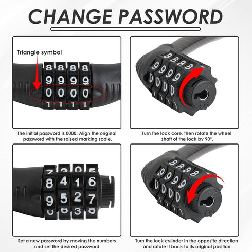 KAKUPPA 4-Digit 1pc) Refrigerator Lock, Combination Fridge Lock High-Security Refrigerator Part for French-Door
