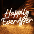 SYLHOME Happily Ever After LED Neon Light Sign Wedding Party Birthday Neon