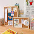 GDMINLO Cork Board Bulletin Board, 15.7"X 12" Pin Boards with Oak Wood Finish Frame for Office Home School