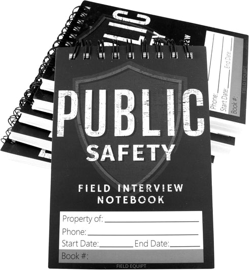 Law Enforcement Incident Report Notepads - Sheriff, Security & Police Gear, EDC Officer Notebook, 6 Pack