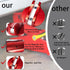 HYICO 2.85" Pinch (Red-1PC) Universal Aluminum Grooved Magnetic Jack Pad Thickened, fix the Magnet Pad,with Screw