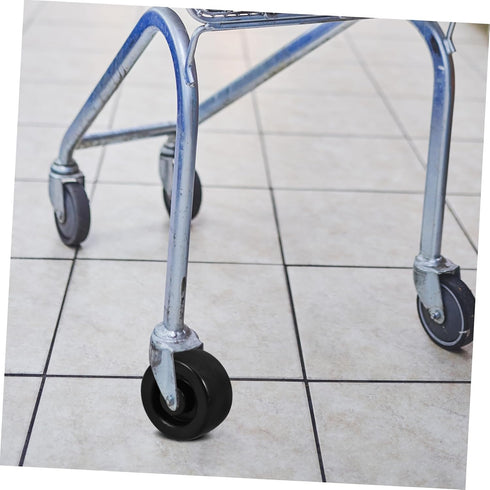 4pcs Cabilock Supermarket Shopping Cart Replacement Wheel Trailer Jack Wheel Utility Cart Rolling Hardware