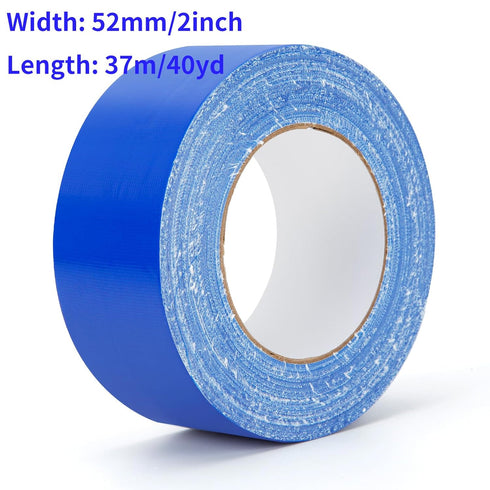 Heavy Duty Blue Duct Tape, 40 Yards X 2 Inch, 9 Mils Thickness Strong Adhesive, No Residue, Easy Tear for Home Repairs