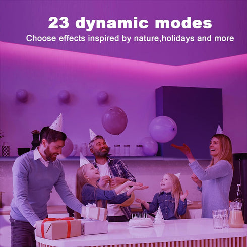 200ft, 24V Decor(2 100ft) dalattin Led Lights for Bedroom Smart Led Strip Lights with App Control Remote, RGB LED Light