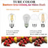 LiteHistory A15 LED Bulb, 6W Equivalent E26, 60 Watt Non-Dimmable, 4000K Clear, Pack of 6
