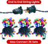 19Ft 70 Bulb Christmas Lights Outdoor LED Chritmas Globe String Lights with Pearlized Glass UL Certified Christmas Tree