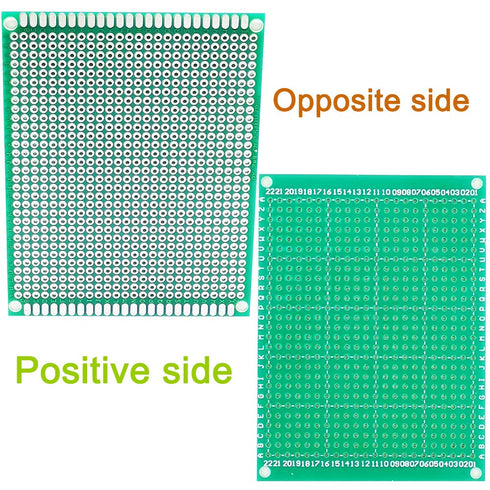 YUNGUI Large PCB Board, 7x10cm and 8x12cm Prototype Printed Circuit Board Soldering Kit (10 Pieces)