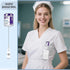 HWXWRU 2P Badge Reel Sani Wipes Healthcare Funny Clip Cute Work ID Badge Holder Retractable Clip Funny Nurse Badge