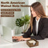 Buqoo North American Black Walnut Wood Sticky Note Pad Holder for Desk, Memo Holder Paper Dispenser, Desktop