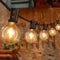 Ollny 50FT Outdoor String Lights, Waterproof Connectable Shatterproof Outside Light with 25
