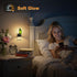 2 Pack Dimmable JandCase Night Lights Plug into Wall, Agate Night Light, Night Light Aesthetic Crystal, Dusk to Dawn