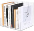 Vertical File Holder, Clear PET Desk Organizer for Magazines, Binders, Notebooks, Multi-purpose Document Storage