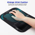Gimars Large Smooth Superfine Fibre Memory Foam Ergonomic Mouse Pad Wrist Rest Support Mousepad with Nonslip Base