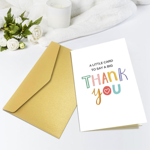 Obbyidk Funny Thank You Card for Women Men, Cute Thank You Card for Him Her, Appreciation Card for Teacher Friend Boss