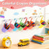 8 Pack Vowcarol Metal Pencil Holder Crayon Organizer for Classroom with Hanging Rack for Wall, Crayon Holder Hanging