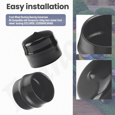 9040H Front Wheel Bushing to Bearing Conversion Kit for Craftsman/Poulan/Husqvarna Lawn Mower