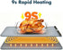 24''x15'' 9 6 Settings, Warming Mat for Food, Heating Mat, Electric Warming Tray with Temperature and Timer Fast Full