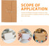 Tofficu 20Pcs Brown Kraft Paper Envelopes - 6.7x4.5 Inch Vintage Document Envelope with String and Button Closure