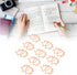 Hedgehog Shaped Paper Clips, 100Pcs Mini Cute Hollow Electroplated Metal Office Clips for Document Sorting