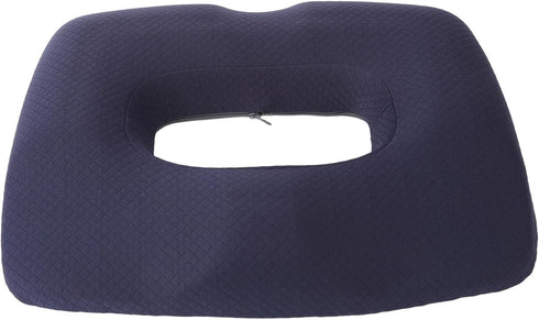 RUYANZER Tailbone Hollow Seat Cushion Comfortable Memory Foam Breathable Orthopedic Chair Pad with Grooved Design