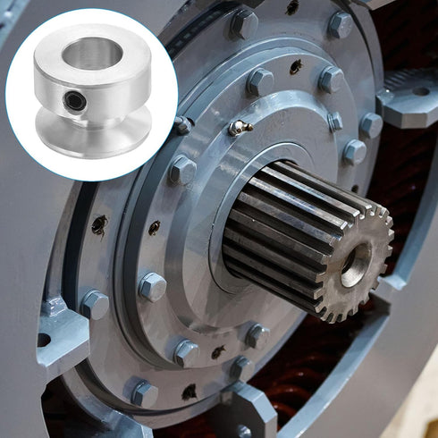 PATIKIL V-Belt Pulley, Single Groove Aluminum Alloy V-Groove Drive Pulley, 10mm Fixed Bore, 20mm Outer Dia