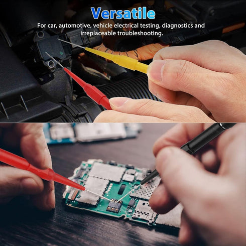Linkstyle 25PCS Back Probe Kit, Multimeter Back Probes Pin 4mm Banana Plug to Alligator Clip