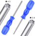 Gamebit Screwdriver Set, Security Bit Set 3.8mm and 4.5mm for Virtual Boy, Nintendo, Sega Consoles - Blue