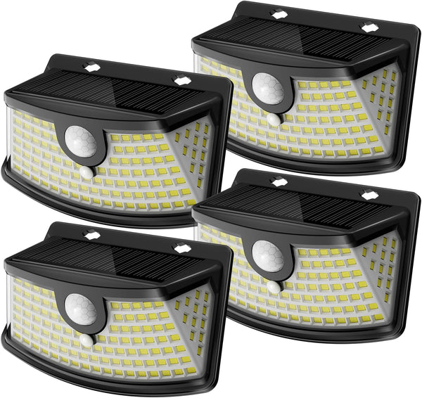 Aootek New Solar Motion Sensor Lights 120 LEDs with Lights Reflector,270 Wide