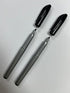 Set of 2 Freezer Black Permanent Markers, Fast Drying Waterproof Chisel Tip Marker for Food Labeling, Fine Point