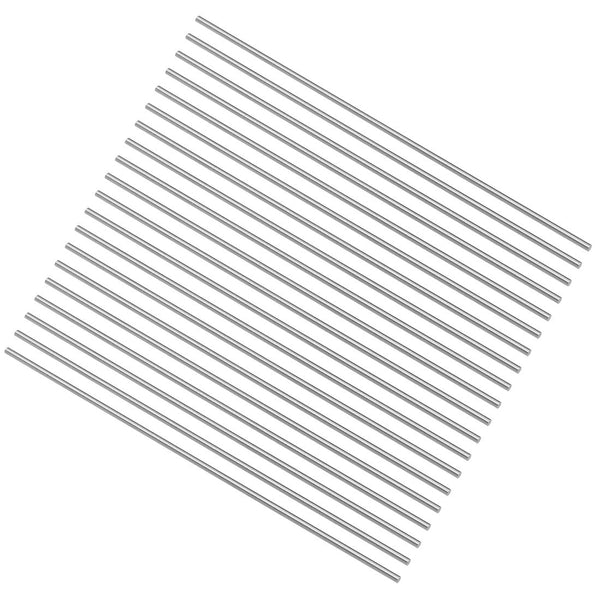 uxcell Round Steel Rod, 1.5mm HSS Lathe Bar Stock Tool 100mm Long for Miniature Axle, Cylindrical Pin DIY Craft, 20pcs
