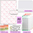 ALKKDPS A6 12 Budget Binder with Cash Zipper Envelopes, Cute Money Saving Binder, PU Leather Money Organizer, Cash
