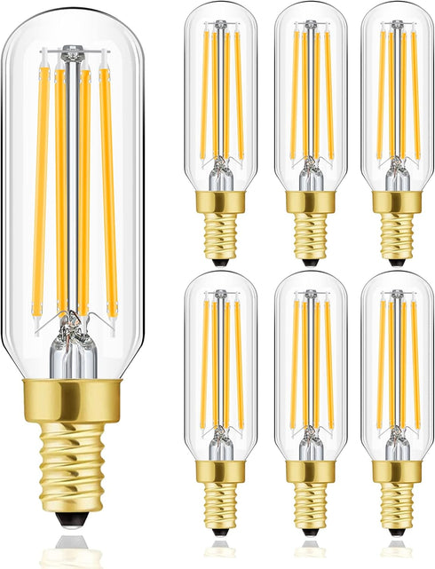 Leools E12 LED Bulb, 100 Watt Equivalent Candelabra Dimmable Bulbs, 8W 2700K Warm White, 6-Pack