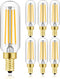 Leools E12 LED Bulb, 100 Watt Equivalent Candelabra Dimmable Bulbs, 8W 2700K Warm White, 6-Pack