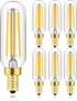 Leools E12 LED Bulb, 100 Watt Equivalent Candelabra Dimmable Bulbs, 8W 2700K Warm White, 6-Pack