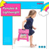 9 inch 300 LBS 1PC Delxo Folding Step Stool Non-Slip Foldable Toddler Stools Up to Kids Step Stool with Handle