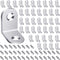 40PCS L Bracket Corner Brace - Stainless Steel Right Angle Bracket Fastener for Wood Chair Bookshelf Furniture with